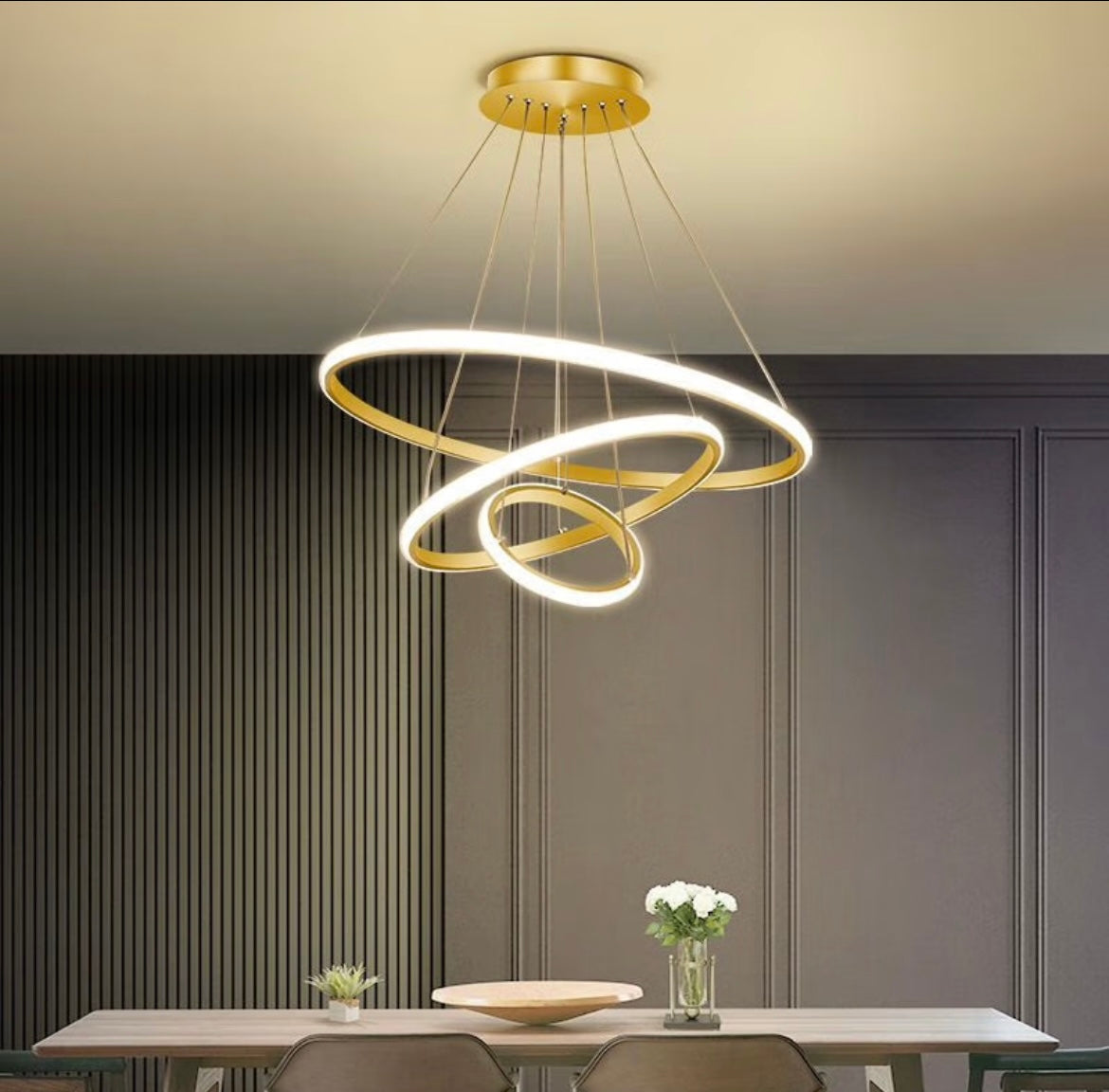 LUSTRA LED TELECOMANDA MODERNA AURIU