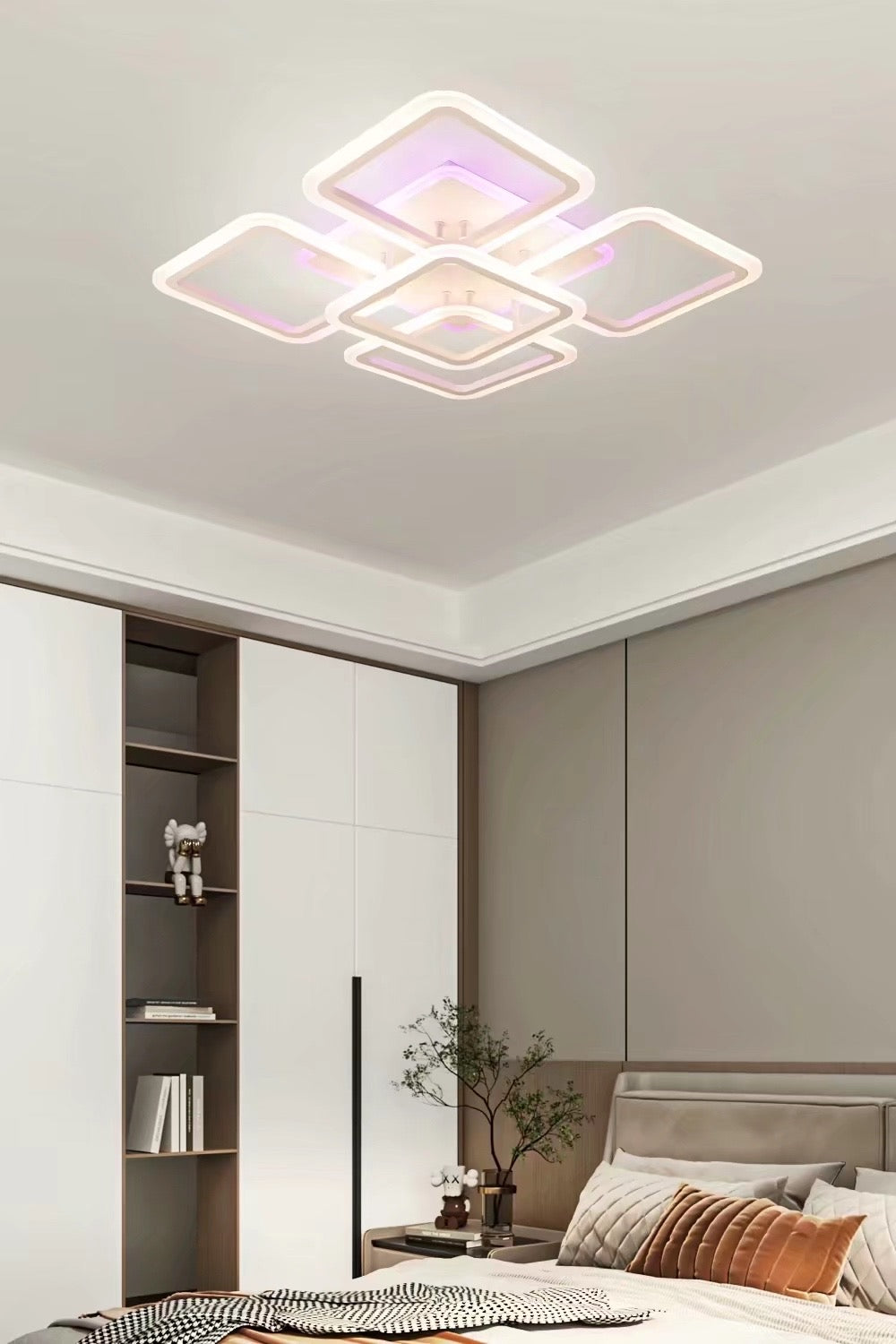PLAFONIERA LED MODERNA ALBA CU TELECOMANDA