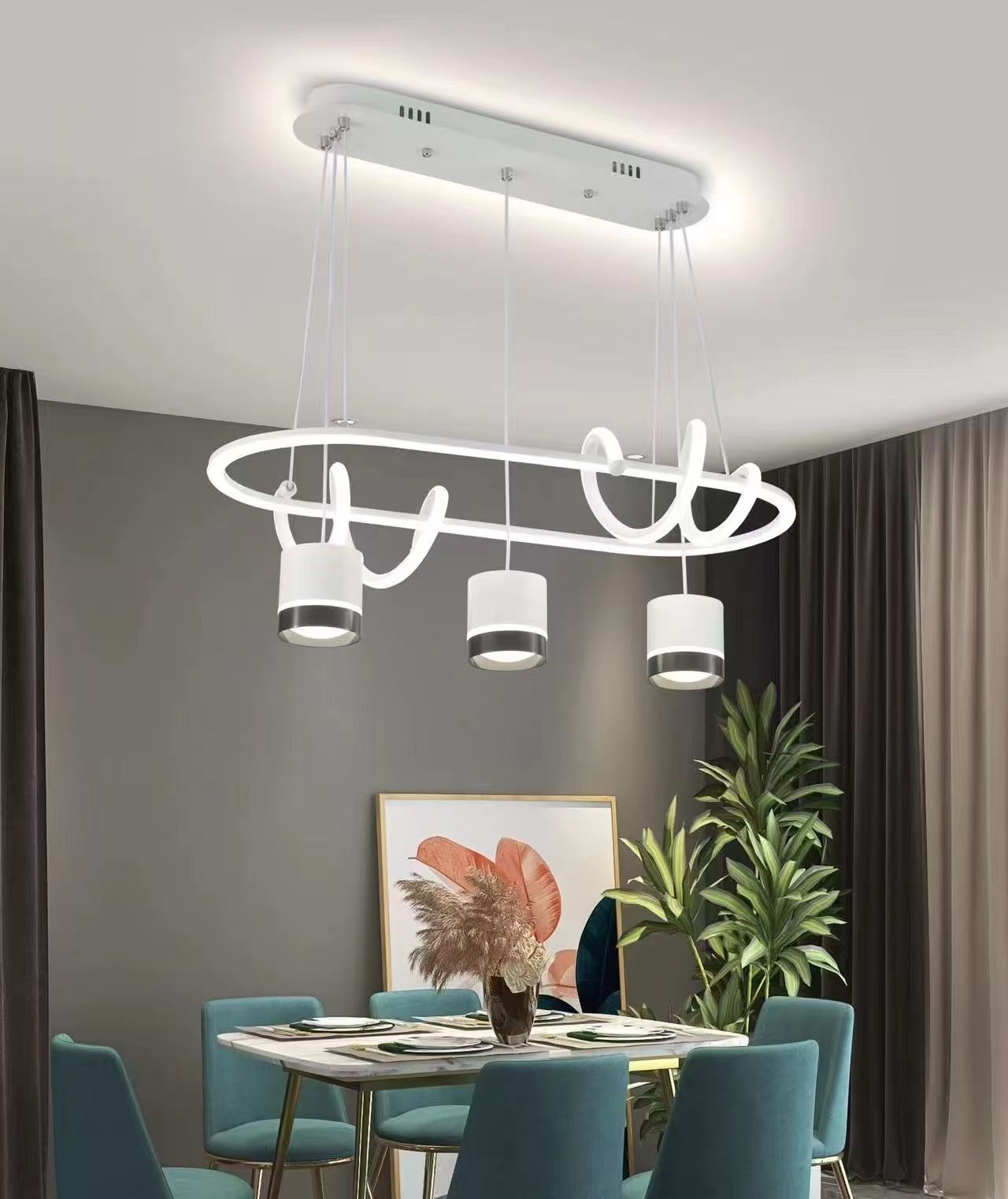 Lustra telecomanda, Lightman, LT5053 WH