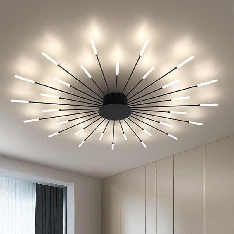 Lustra telecomanda cu led, Lightman LT124/30 BK