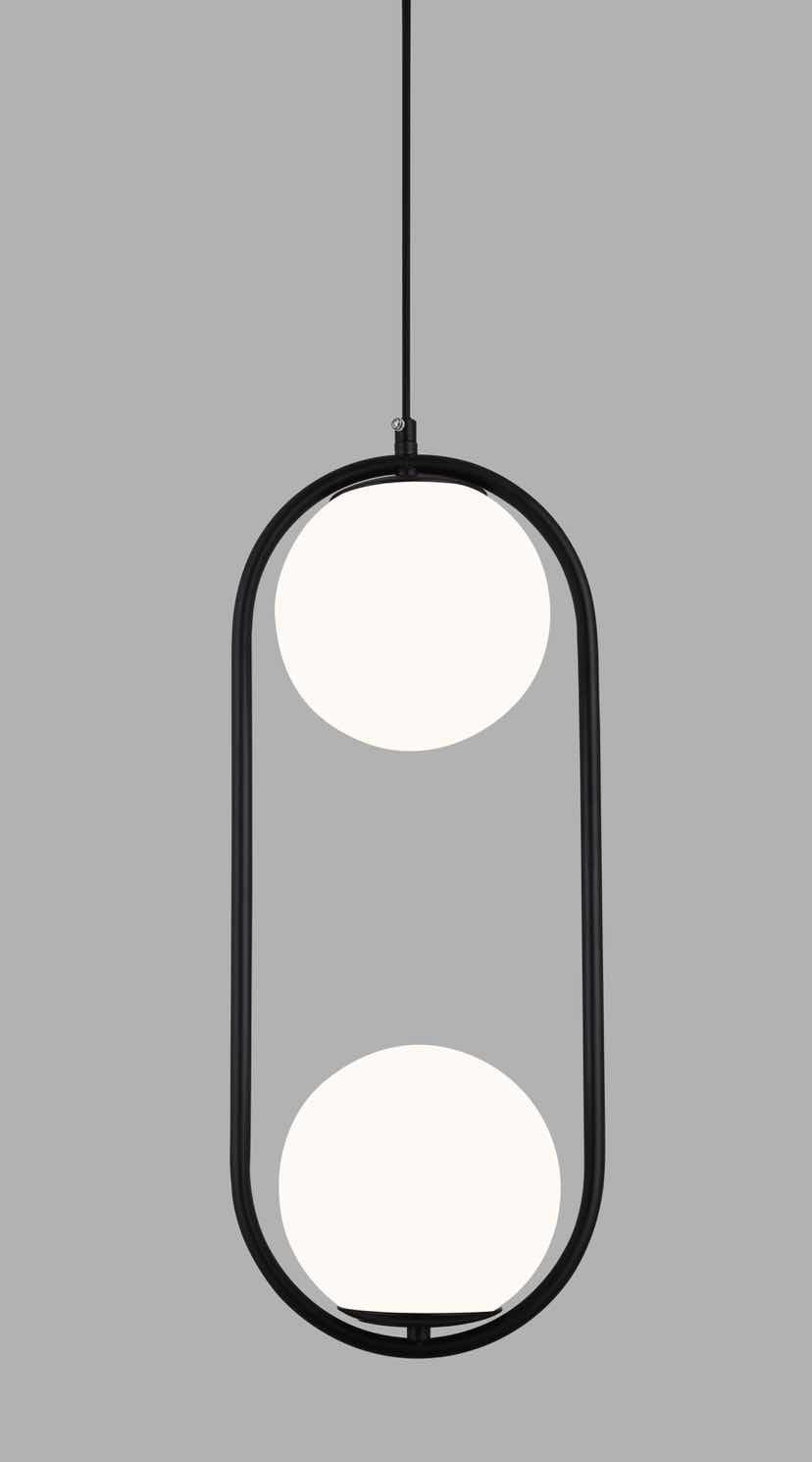 Lustra cu bec E27, Lightman, 7107/2 BK