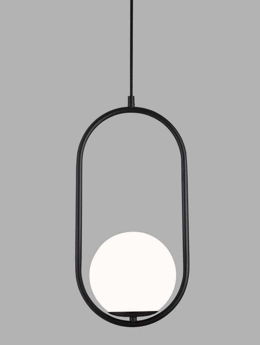 Lustra cu bec E27, Lightman, 7107/1 BK