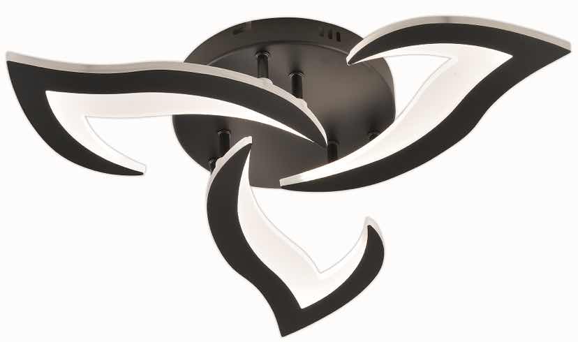 Lustra led cu telecomanda, Lightman, LT5102/3 BK