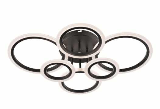 Lustra led cu telecomanda, Lightman, LT9501/2+2+2 BK