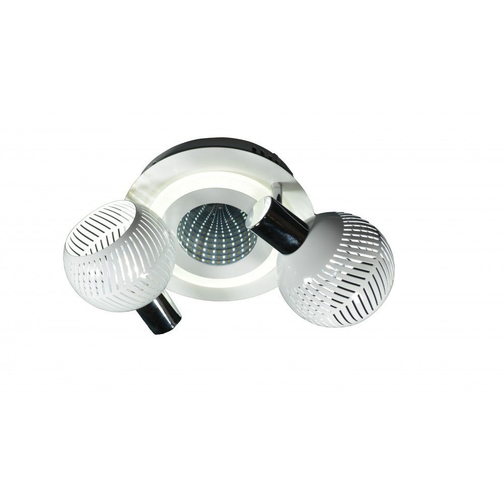 Plafoniera Led, LightMan, Light78067-2, 3d,Alb