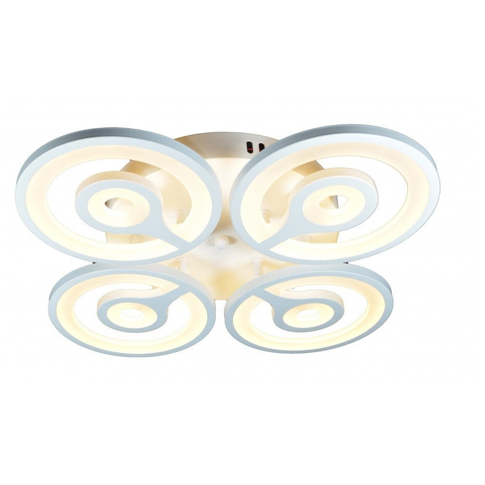 Lustra Led Cu Telecomanda, Lightman, Lightd28-4, 64w X 2w, 50 Cm