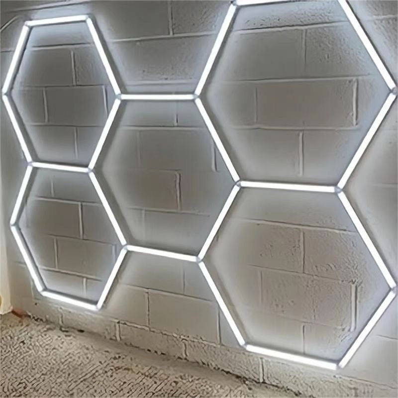 INSTALATIE LED HEXAGON LUMINA ALBA PROFESIONAL MODERN