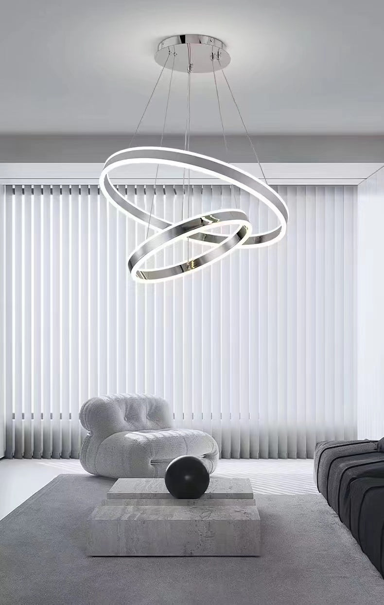 LUSTRA LED LUSTRA LIVING LUSTRA MODERN ARGINTIU