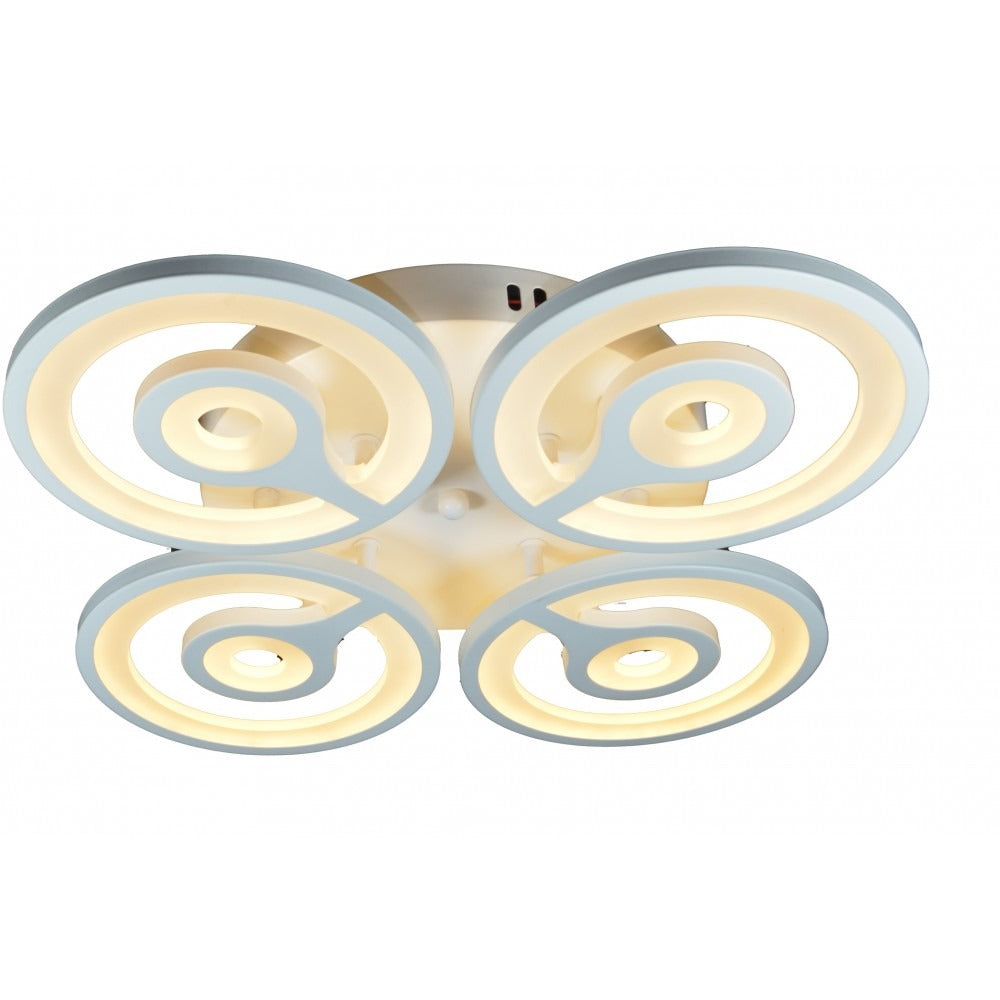 Lustra Led Cu Telecomanda, Lightman, Lightd28-4, 64w X 2w, 50 Cm